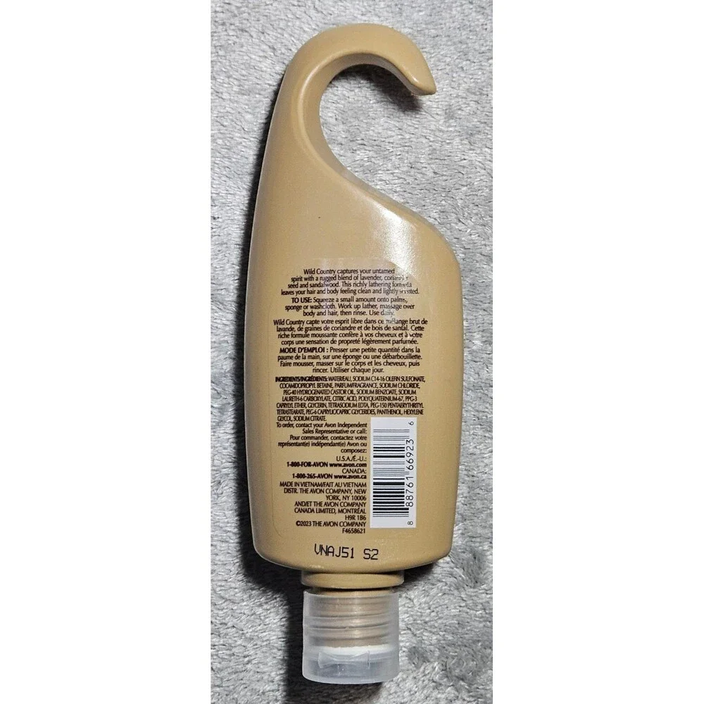 NWT Avon Wild Country 2-in-1 Hair and Body Wash 5 FL OZ